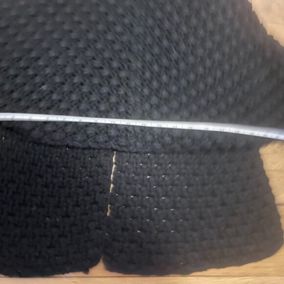 Behnaz Sarafpour popcorn handknit shrug in black wool & cotton - Picture 6 of 9